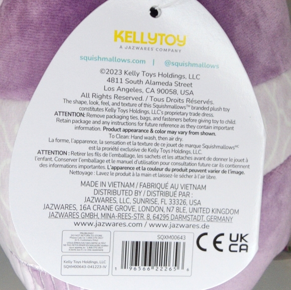 🎄 MARKINA 🫎 FTM ☆ Purple Moose Christmas 2023 Original Squishmallow ☆》NWT《☆ - Picture 7 of 8